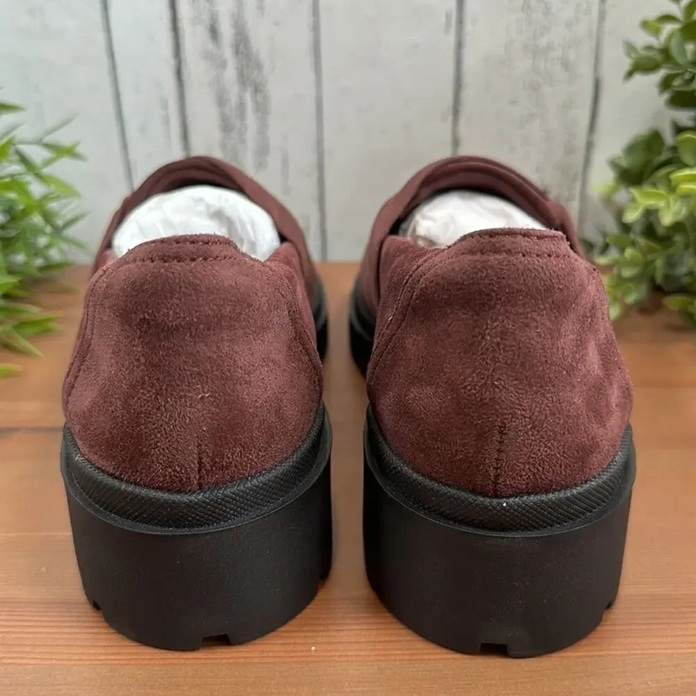 NWOT Clarks Collection Calla Style Ruched Slip‎ On Loafers Size 8